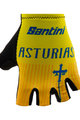 SANTINI Kerékpáros kesztyű rövid ujjal - LA VUELTA 2019 - sárga/kék