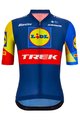 SANTINI Rövid ujjú kerékpáros mez - LIDL TREK 2024 TEAM ORIGINAL - piros/sárga/kék