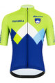 SANTINI Rövid ujjú kerékpáros mez - TEAM SLOVENIA 2020 - kék/zöld