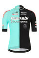 SANTINI Rövid ujjú kerékpáros mez - TEAM BIANCHI 2019 - fekete/türkiz