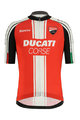 SANTINI Rövid ujjú kerékpáros mez - DUCATI CORSE 2019 - fekete/piros