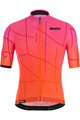 SANTINI Rövid ujjú kerékpáros mez - TONO PURO - rózsaszín/bordó/narancssárga
