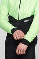 SANTINI Kerékpáros szélálló dzseki - REDUX VIGOR - zöld/fekete
