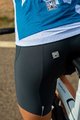 SANTINI Rövid kerékpáros nadrág kantár nélkül - PRO ALBA LADY - szürke