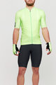 SANTINI Rövid kerékpáros mez rövidnadrággal - COLORE - zöld/fekete