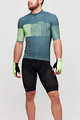 SANTINI Rövid kerékpáros mez rövidnadrággal - TONO FRECCIA - zöld/fekete