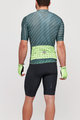SANTINI Rövid kerékpáros mez rövidnadrággal - SLEEK DINAMO - zöld/fekete