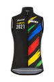 SANTINI Kerékpáros mellény - UCI WC FLANDERS 2021 - szivárványos/fekete