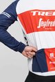 SANTINI Kerékpáros szélálló dzseki - TREK SEGAFREDO 2021 - piros/fehér/kék