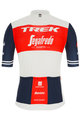 SANTINI Rövid ujjú kerékpáros mez - TREK SEGAFREDO 2021 - piros/fehér/kék