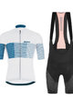 SANTINI Rövid kerékpáros mez rövidnadrággal - TONO FRECCIA - fekete/fehér/kék