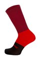 SANTINI Klasszikus kerékpáros zokni - BENGAL - fekete/piros
