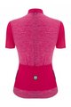 SANTINI Rövid kerékpáros mez rövidnadrággal - COLORE PURO LADY - fekete/rózsaszín