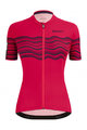 SANTINI Rövid kerékpáros mez rövidnadrággal - TONO PROFILO LADY - fekete/rózsaszín