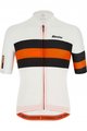 SANTINI Rövid ujjú kerékpáros mez - SLEEK BENGAL - narancssárga/fekete/fehér