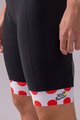 SANTINI Rövid kerékpáros nadrág kantárral - TOUR DE FRANCE 2022 - fehér/piros/fekete