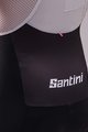 SANTINI Rövid kerékpáros nadrág kantárral - TOUR DE FRANCE 2022 - sárga/fekete