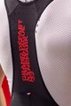 SANTINI Rövid kerékpáros nadrág kantárral - TOUR DE FRANCE 2022 - fekete/piros