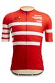 SANTINI Rövid ujjú kerékpáros mez - TOUR DE FRANCE 2022 - fehér/piros/sárga