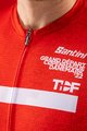 SANTINI Rövid ujjú kerékpáros mez - TOUR DE FRANCE 2022 - fehér/piros/sárga