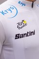 SANTINI Rövid ujjú kerékpáros mez - TOUR DE FRANCE 2022 - fehér