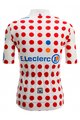 SANTINI Rövid ujjú kerékpáros mez - TOUR DE FRANCE 2024 - piros/fehér