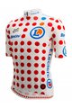 SANTINI Rövid ujjú kerékpáros mez - TOUR DE FRANCE 2024 - piros/fehér