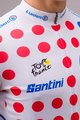 SANTINI Rövid ujjú kerékpáros mez - TOUR DE FRANCE 2024 - piros/fehér