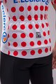 SANTINI Rövid ujjú kerékpáros mez - TOUR DE FRANCE 2024 - piros/fehér