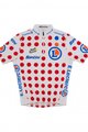 SANTINI Rövid ujjú kerékpáros mez - TOUR DE FRANCE 2023 - fehér/piros