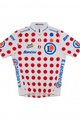 SANTINI Rövid ujjú kerékpáros mez - TOUR DE FRANCE - fehér/piros