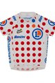 SANTINI Rövid ujjú kerékpáros mez - TOUR DE FRANCE 2024 - piros/fehér