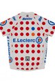 SANTINI Rövid ujjú kerékpáros mez - TOUR DE FRANCE 2024 - piros/fehér