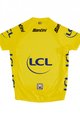 SANTINI Rövid ujjú kerékpáros mez - TOUR DE FRANCE 2023 - sárga