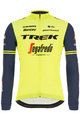 SANTINI Hosszú ujjú kerékpáros mez - TREK 2020 WINTER - sárga/fekete