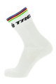 SANTINI Klasszikus kerékpáros zokni - TREK SEGAFREDO 2020 - fehér