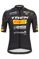 SANTINI Rövid ujjú kerékpáros mez - TREK PIRELLI MTB 20 - fekete/fehér/sárga