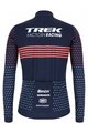 SANTINI Hosszú ujjú kerékpáros mez - TREK 2022 FACTORY RACING CX WINTER - rózsaszín/kék