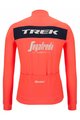 SANTINI Hosszú ujjú kerékpáros mez - TREK SEGAFREDO 2022 WINTER - rózsaszín