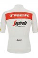 SANTINI Rövid ujjú kerékpáros mez - TREK SEGAFREDO 2022 FAN LINE - piros/fehér