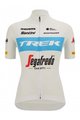 SANTINI Rövid ujjú kerékpáros mez - TREK SEGAFREDO 2022 LADY FAN LINE - kék/fehér