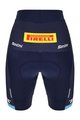 SANTINI Rövid kerékpáros nadrág kantár nélkül - TREK SEGAFREDO 2023 LADY FAN LINE - kék