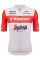 SANTINI Rövid ujjú kerékpáros mez - TREK SEGAFREDO 2023 FAN LINE - piros/fehér