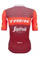 SANTINI Rövid ujjú kerékpáros mez - TREK SEGAFREDO 2023 ORIGINAL - piros/fehér