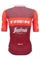 SANTINI Rövid ujjú kerékpáros mez - TREK SEGAFREDO 2023 ORIGINAL - piros/fehér