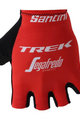 SANTINI Kerékpáros kesztyű rövid ujjal - TREK SEGAFREDO 2018