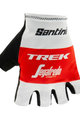 SANTINI Kerékpáros kesztyű rövid ujjal - TREK 2019 RACE - fehér/piros