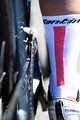 SANTINI Klasszikus kerékpáros zokni - X IRONMAN DEA - fehér/rózsaszín