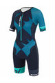 SANTINI Kerékpáros overál - X IRONMAN CUPIO LADY - kék