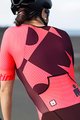 SANTINI Kerékpáros overál - X IRONMAN CUPIO LADY - rózsaszín/bordó
